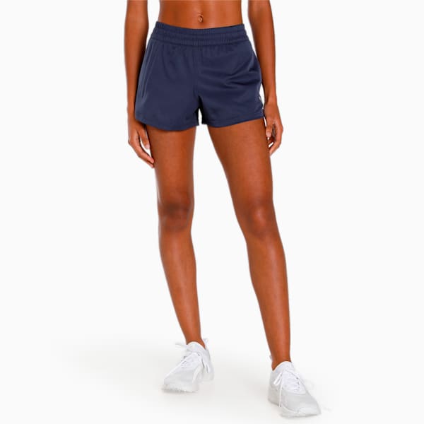 Performance Woven 3" Women's Training Shorts, Peacoat, extralarge-IND